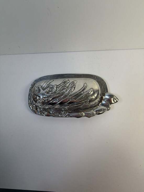HR Other - Vintage HR Hand-Crafted Metal Nautical Fish and Starfish Butter Dish